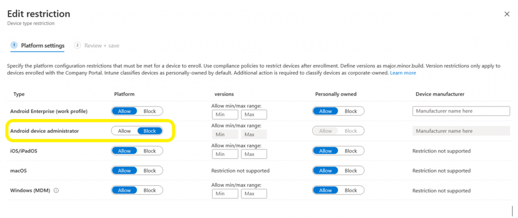 Australia | Moving from Android Device Administrator to Android Enterprise with Microsoft Intune