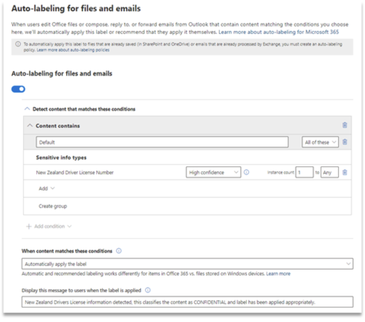 image-85 Australia | Sensitivity Labels - (Auto-Labelling) Client-Side