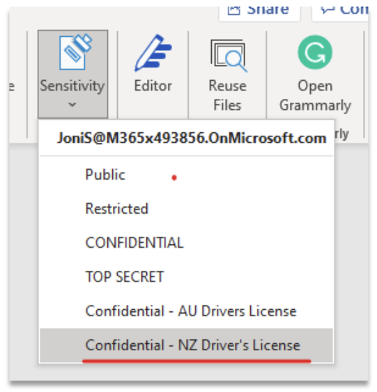 Australia | Sensitivity Labels - (Auto-Labelling) Client-Side