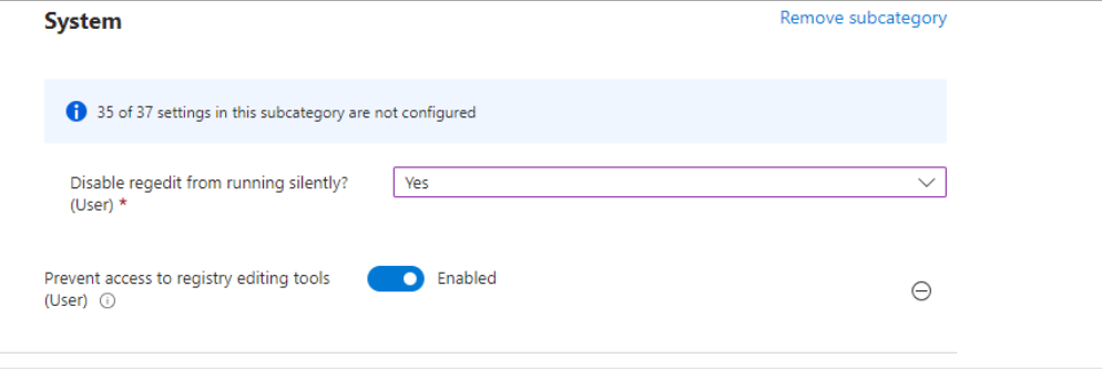 Australia | Block access to Windows Registry with Intune 