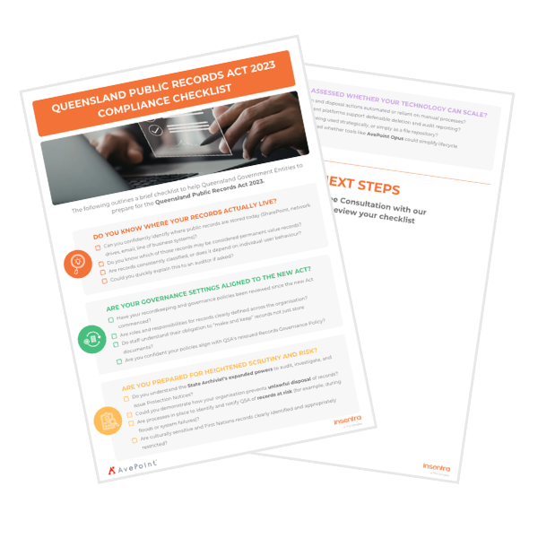 Australia | QLD Public Records Act 2023 Compliance Checklist