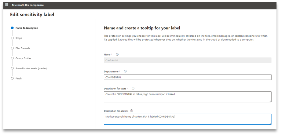 United Kingdom | Sensitivity Labels on Containers