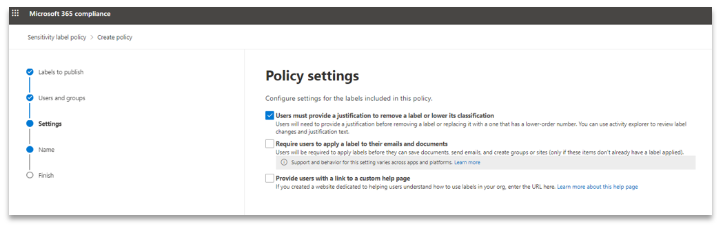 Sensitivity Labels on Containers - United Kingdom