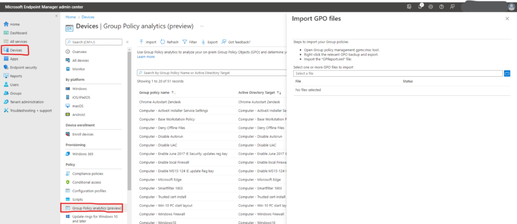 United Kingdom | How to Use Endpoint Manager Group Policy Analytics