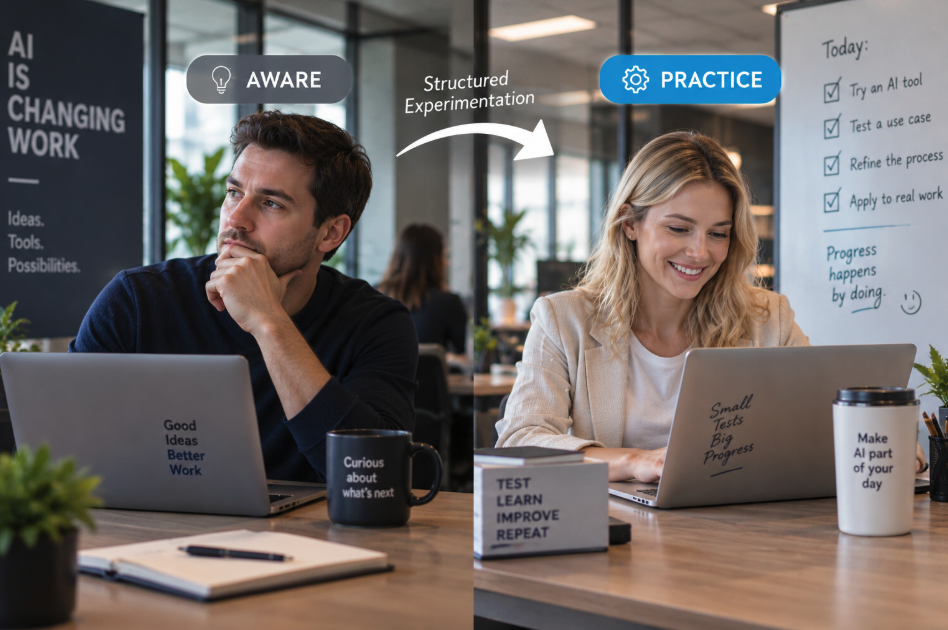 United Kingdom | How Structured AI Experimentation Turns Passive Awareness Into Daily Practice 