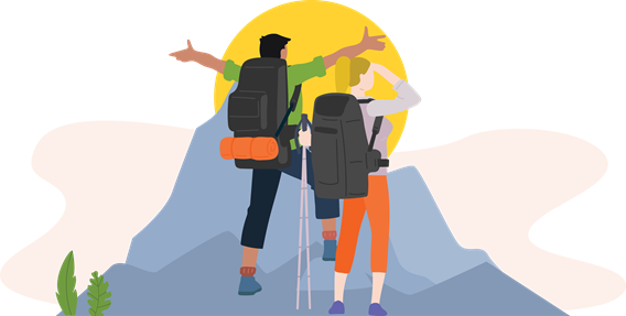 hikers-celebration-1 New Zealand|MapOne