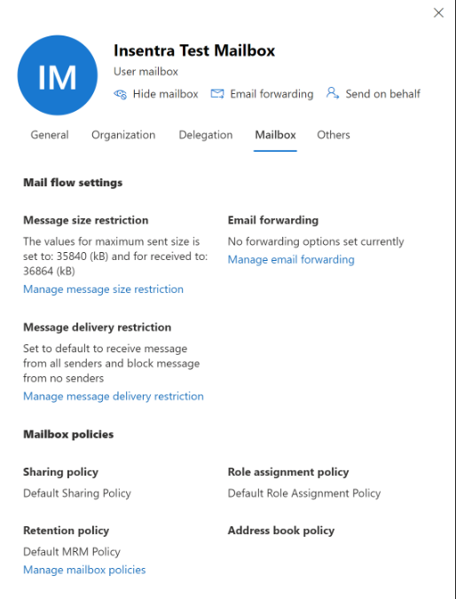 New Zealand | Enable Retention Policies to a Mailbox