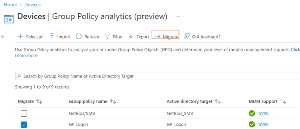 United Kingdom | Microsoft Intune Group Policy Analytics Tool