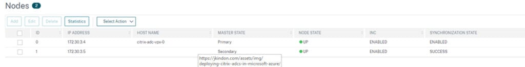 United States | Deploying Citrix ADCs in Microsoft Azure – ADC HA Availability Set