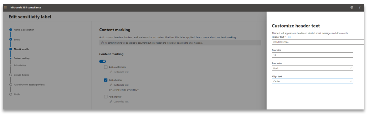 Sensitivity Labels on Containers - United States