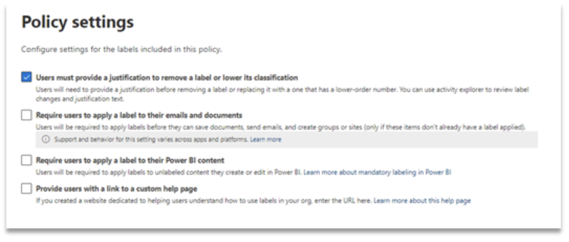 United States | Sensitivity Labels - (Auto-Labelling) Client-Side