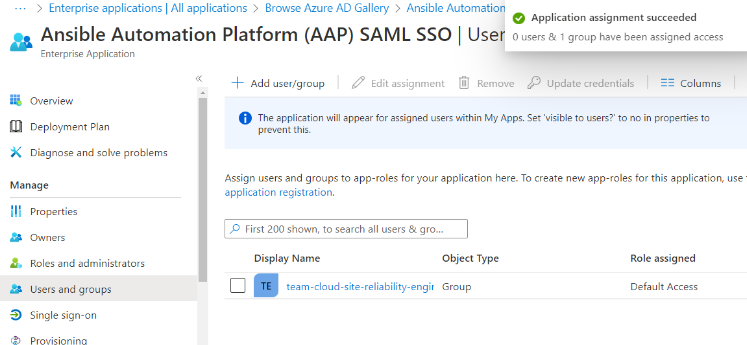 United States | Integrating Azure SAML with Ansible Automation Platform for Attribute-Based Access Control