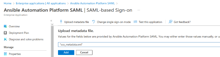 United States | Integrating Azure SAML with Ansible Automation Platform for Attribute-Based Access Control