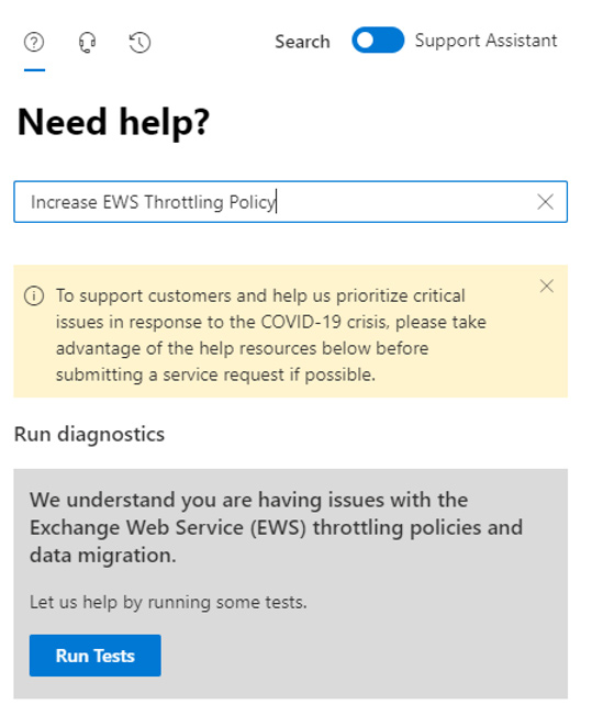 New Zealand | Disabling Exchange Web Services Throttling in Microsoft 365