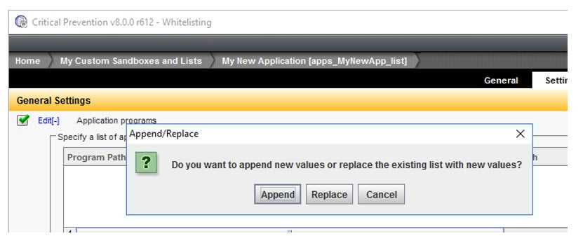 United Kingdom | Capture Application Lists for use in Symantec Data Center Security (DCS)