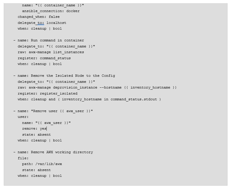 United Kingdom | Ansible AWX with Isolated Nodes