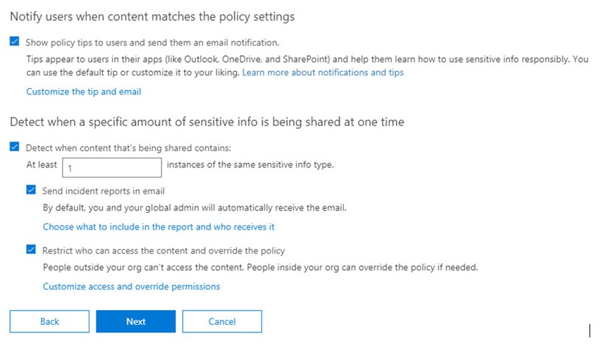 United States | Office 365 Data Loss Prevention (DLP) – Setup for a simple phrase