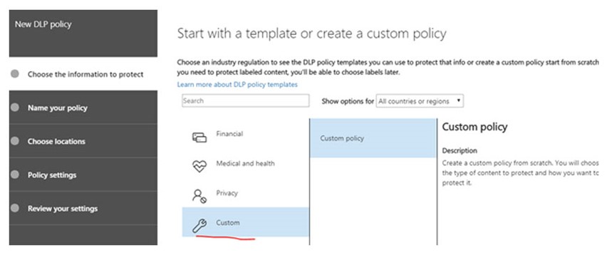 United States | Office 365 Data Loss Prevention (DLP) – Setup for a simple phrase