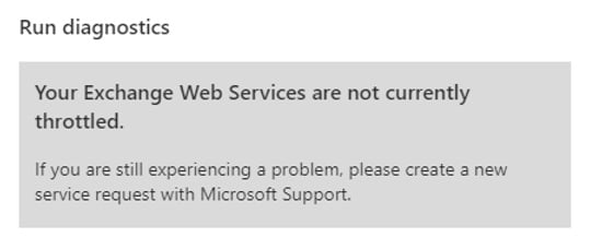 United States | Disabling Exchange Web Services Throttling in Microsoft 365