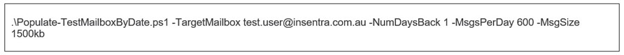 United States | Creating Test Mails to Check Throughput of Migration to Office365