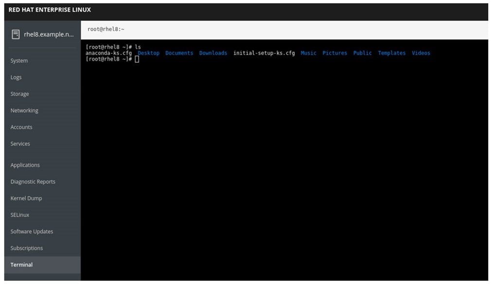 United States | Using a Cockpit in Red Hat Enterprise Linux 8