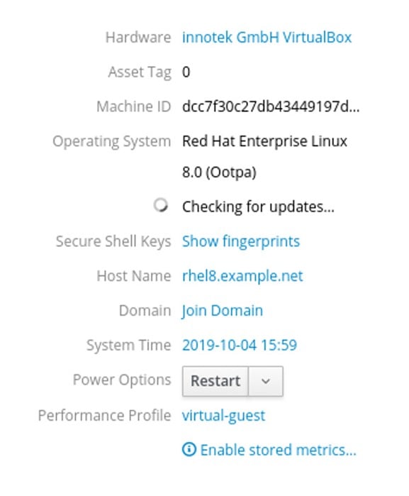 United States | Using a Cockpit in Red Hat Enterprise Linux 8