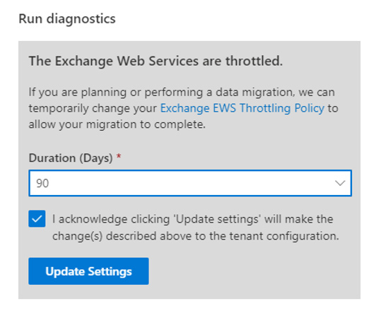 Australia | Disabling Exchange Web Services Throttling in Microsoft 365