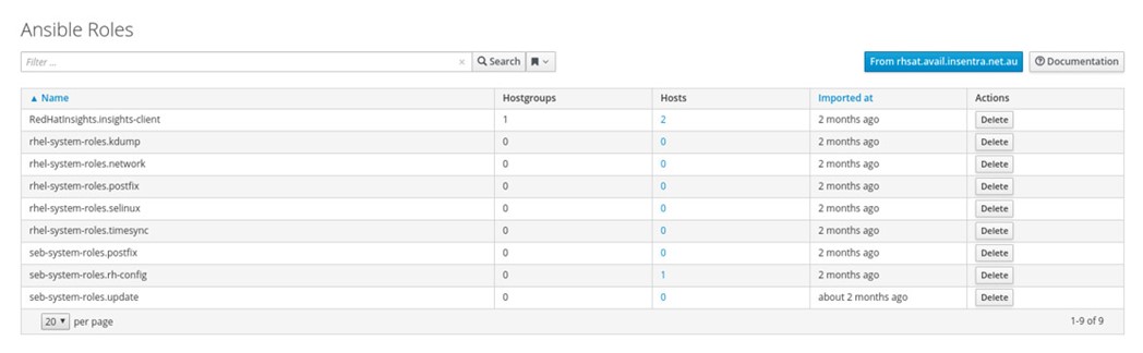 Australia | How to Add Ansible Roles to Satellite 6.4 and 6.5